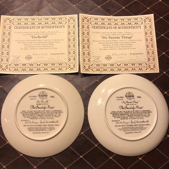 “The Sound of Music” Collector’s Plates